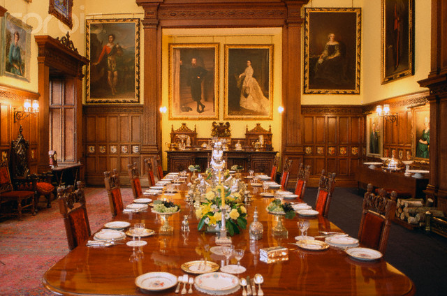 Dining Room at Glamis Castle